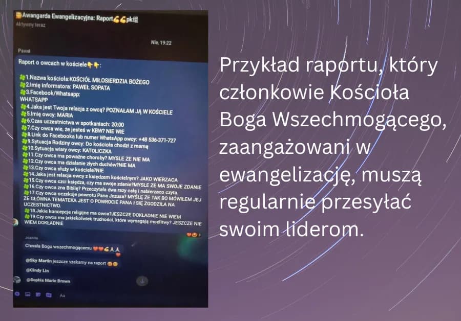 Kościół Boga Wszechmogącego - analiza zagrożeń i technik manipulacji sekty